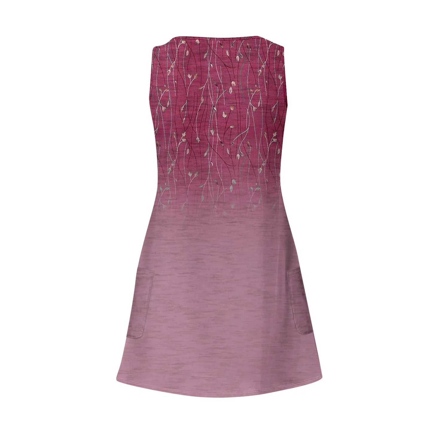 Dresses For Women 2024 Fashion Women'S Casual Print Summer Bohemian Beach Dress With Pockets V Neck Tank Dress Formal Dresses