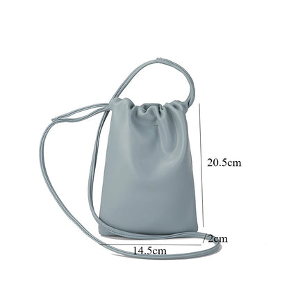Women Handbags Female Pu Leather Shoulder Bags Large Capacity Crossbody Bags Solid Flap for Women Portable Phone Purse