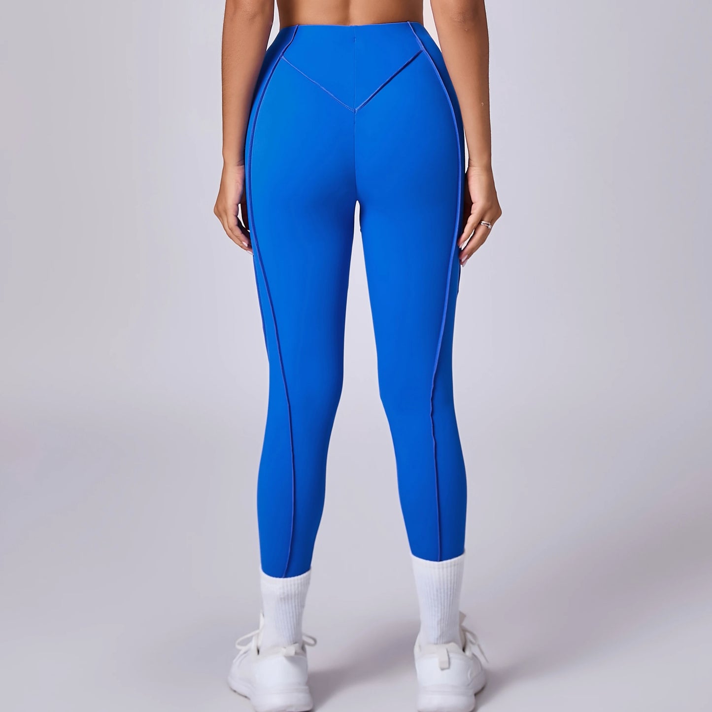 Women Nude Straps Yoga Pants Squat Proof Workout High Waist Leggings Fitness Pant Female Active Wear Legging