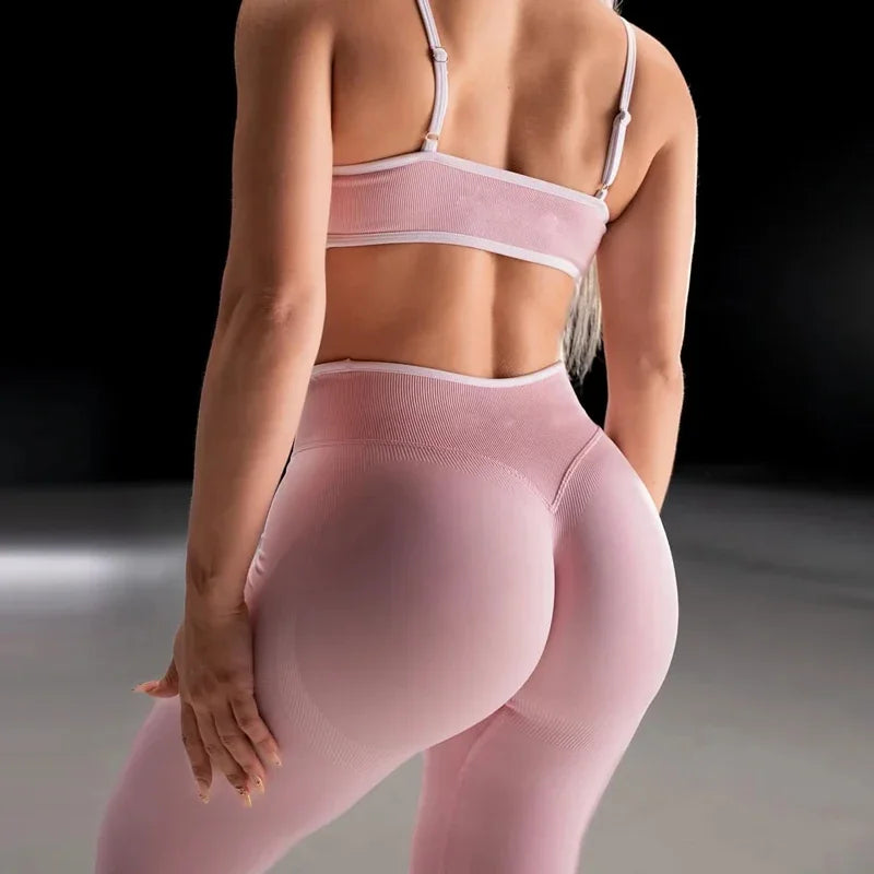 New Seamless Yoga Legging for Women Scrunch Butt Lifting Gym Legging Workout Yoga Pants Low Ribbed Waistband Sports Tights
