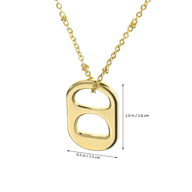 2 Pcs Pull-up Necklace Cute Necklaces Aesthetic Girlfriend Simple for Women Ladies Vintage Trendy