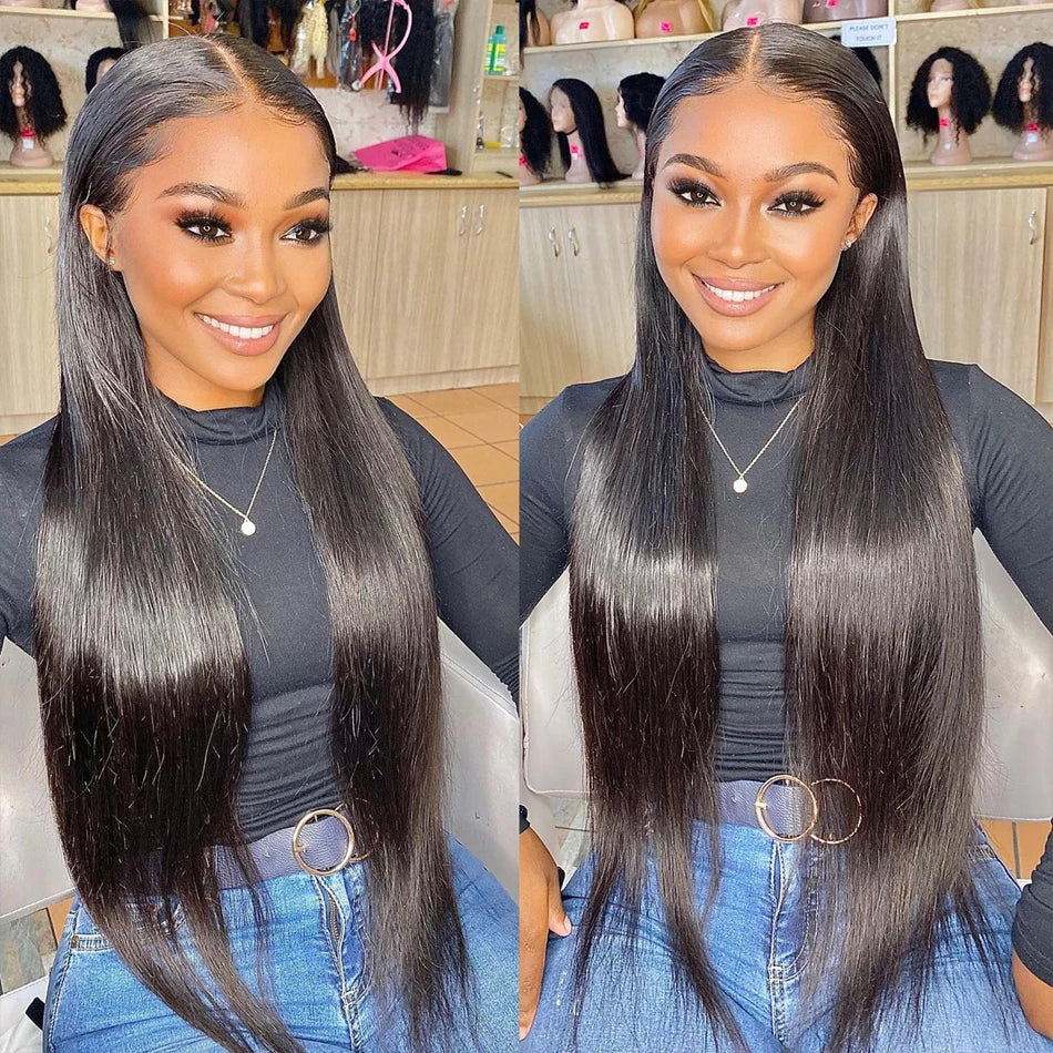 Peruvian Hair Weave Bundles 100% Human Hair 1B Hair Extension 1/3 Hair Bundles For Women No Shedding No Tangle Hair Bundles