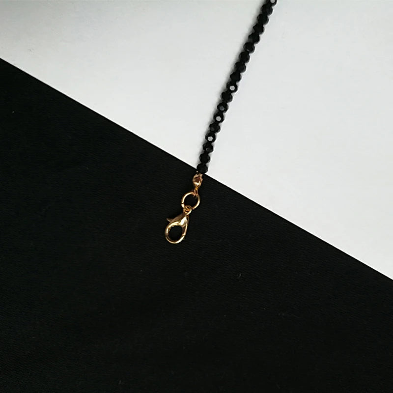 Fashion Brand Simple Black Beads Short Necklace Female Jewelry Women Choker s Bijoux Femme Ladies Party  2024