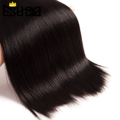 Straight Human Hair Bundles 20 30 50 Brazilian Hair Weave Bundle Bulk Sale For Women Wholesale Bundles Deal Remy Hair Extensions