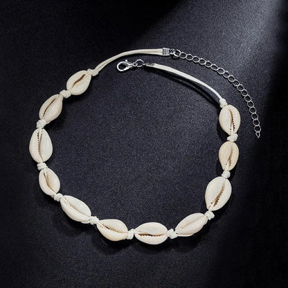 Classic Fashion Shell Beaded Necklace Women's Simple Personalized Handicrafts Gift Clothing Accessories collares para mujer