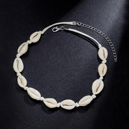 Classic Fashion Shell Beaded Necklace Women's Simple Personalized Handicrafts Gift Clothing Accessories collares para mujer