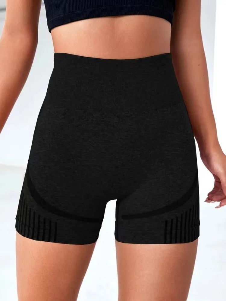 Women Yoga Shorts High Waist Workout Shorts Fitness Yoga Lift Butt Fitness Ladies Gray Yoga Gym Running Short Pants Sportswear