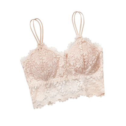 Women's Sexy Bra Top Solid Color Vest Lace Seamless Breathable Top Tank Tops for Women Crop Top Tank Tops for Women Womens Tank