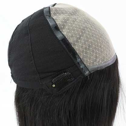 6x6“ Silk Top Full Lace Wig with PU front Real Virgin European Human Hair Wig for Women Silk Base with Elastic Net Wear to go