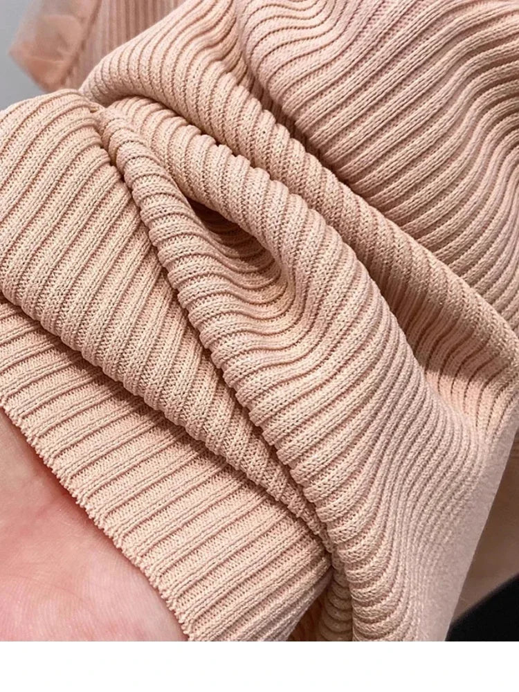 2025 Women Summer Fashion Thin Knitted Undershirt Sleeveless Corset Top Half High Neck Comfortable Breathable Lace Tank Top New