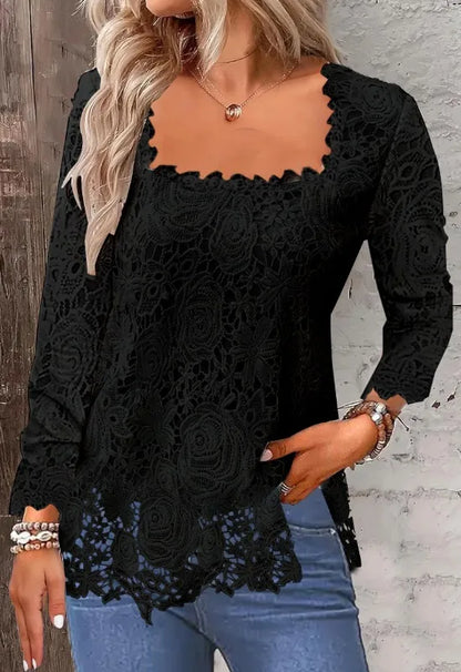 Tops Tees T-Shirts Fashion Clothes Vintage Shirts for Women Clothing Streetwear Lace Harajuku Casual Elegant Summer Spring