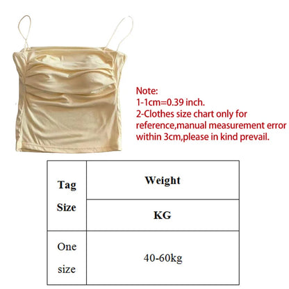 Sleeveless Tees Tank Tops For Women Camisole Vest Cropped Top Slim Fit Solid Color Spaghetti Strap Built In Bra Women Clothes