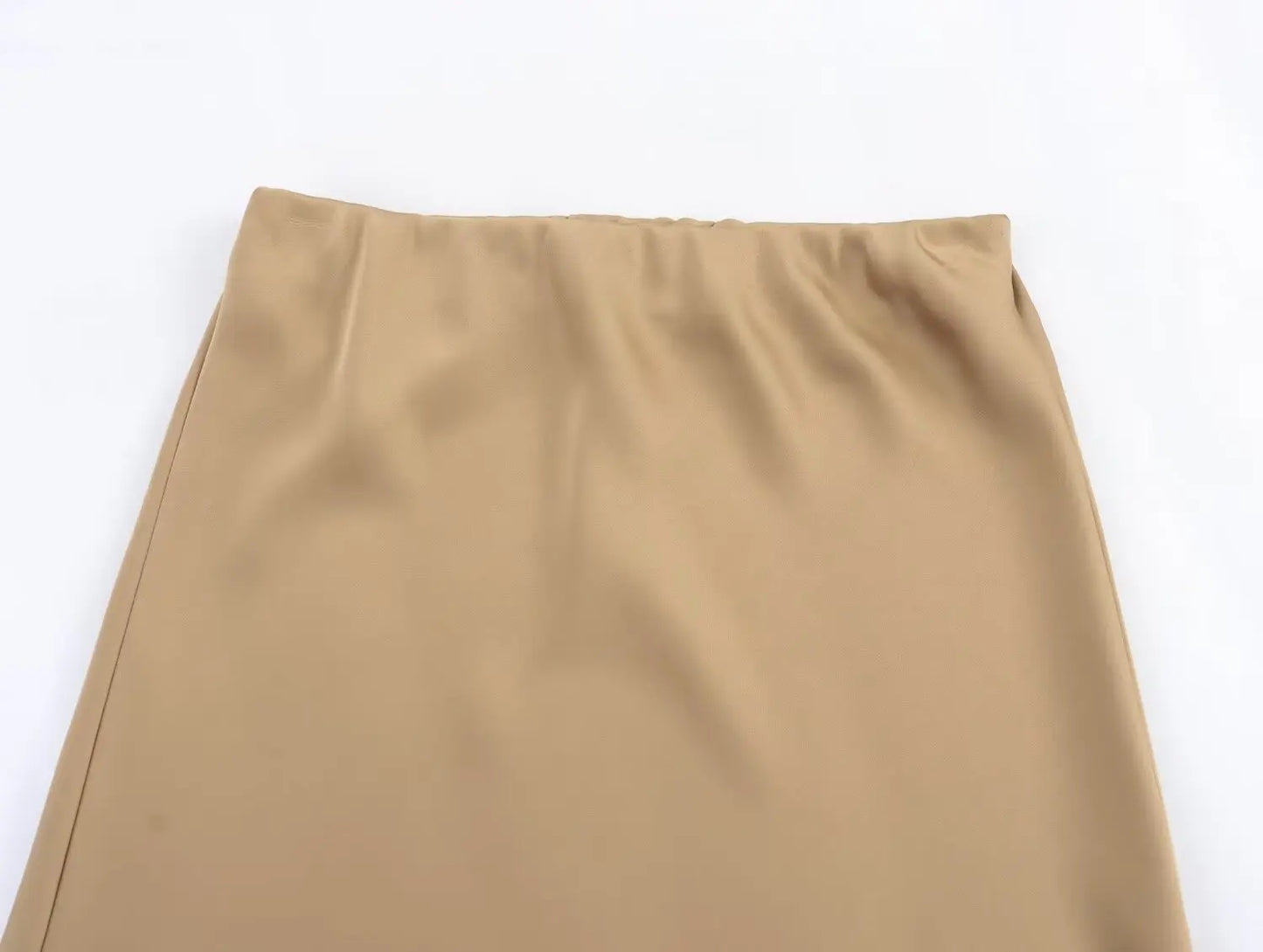 Satin Skirt Woman High Waist Elegant Long Skirts For Women Fashion Summer Midi Skirt Office Women's Skirts