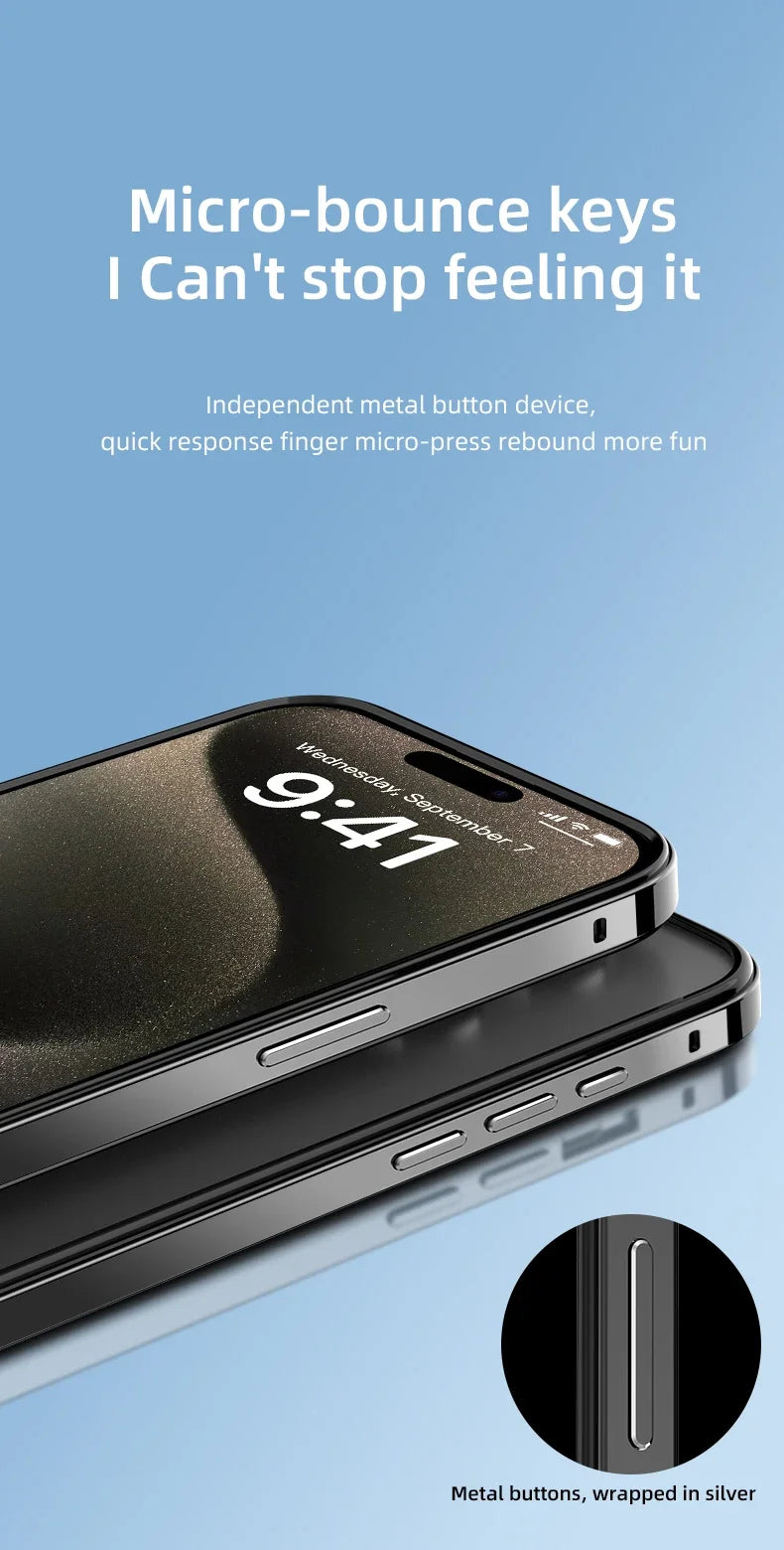 Hybrid Silicone Frame Aluminum Metal Phone Cases For iPhone 16 15 Pro Max 14 13 12 Better Heat Bumper