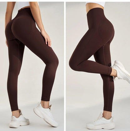 Women's yoga pants no embarrassing line sports fitness leggings tight peach hips high waist naked feeling yoga pants woman