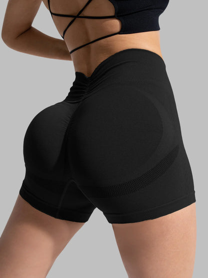 High-Waisted Hip-Lifting Yoga Pants for Women, Running Bare Sensation Breathable Fitness Pants Outer Wear Leggings, Tight Shorts