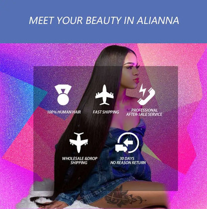 Straight Human Hair Bundles Raw Hair Bundles 100% Human Hair Extensions Natural Black Brazilian Hair Weave Bundles Fast Shipping