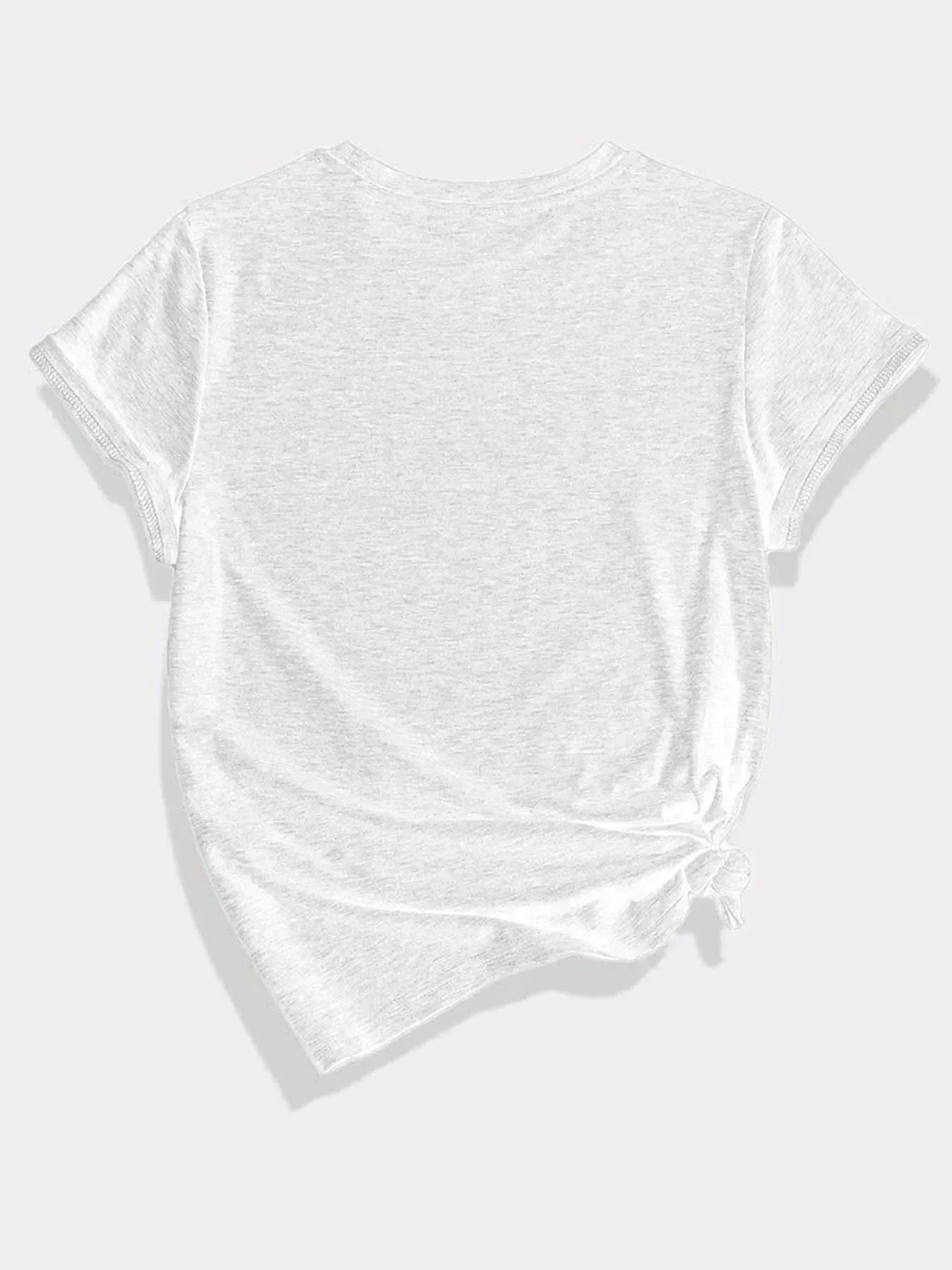 Plus Size Tops Women Clothes Inspirational - style Black T - shirt with Flower Motif Print ，Soft And Comfortable，Summer Outfits