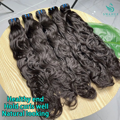 Natural Wave Hair 1/3/4 Bundles Deal 100% Virgin Raw Human Hair Weave Extension Double Wefts Can Be Colored Dyed 10-30Inch