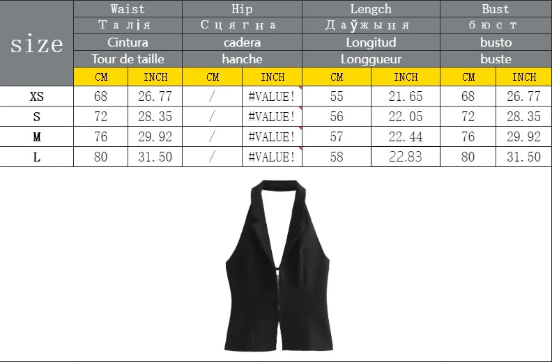 2025 Women Sexy Backless Strapless Halter Corset Tops Side Zipper Lady Slim Camis Female Solid Chic Tops