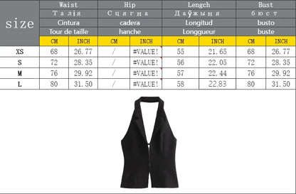 2025 Women Sexy Backless Strapless Halter Corset Tops Side Zipper Lady Slim Camis Female Solid Chic Tops