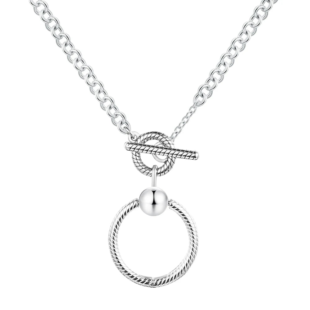 Necklaces for Women Luxury Fashion S925 New Sterling Silver Collier Choker Jewelry Female Chain Necklaces