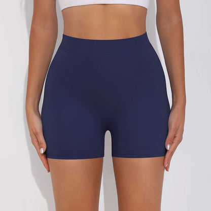 Women's Sexy Stretch Yoga Shorts With Hip Lifting And Abdominal Tightening Tight Fitness Wearing Running Pants Externally