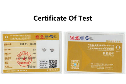 Original 925 Sterling Silver Earrings 2025 Stud Hoop Crystal Earings For Women Rose Gold Crown Heart Infinity Bee Earing Jewelry