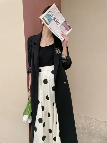 Skirts for Women Chic and Elegant High Waist New In Woman Skirt Clothing Trend 2024 Y2k Vintage A Line Casual Modest Streetwear