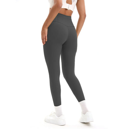 Solid Color Seamless Yoga Pants High Waist Fitness Sport Legging Women Stretchy Gym Workout Tights Running Pants