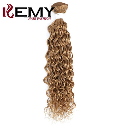 Body Wave Human Hair Bundles Honey Blonde Colored Human Hair Weave Bundles Brazilian Remy Hair Bundle Deals 1 PC KEMY HAIR
