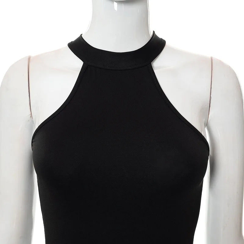 Black Dresses For Women Y2k Clothes Long Tassels Vestidos De Mujer O-neck Sleeveless Sexi Night Dress Hot Club Outfit Streetwear