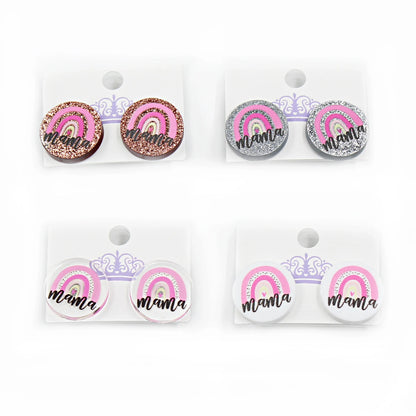 ST065 Acrylic Caterpillar Dangle Earrings Summer Earrings Glitter Acrylic Earrings