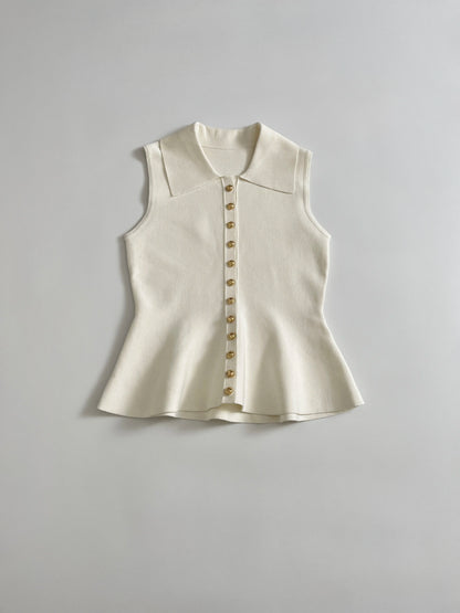 Women's clothing 2025 summer new product fashion European and American style short skirt style knitted vest top