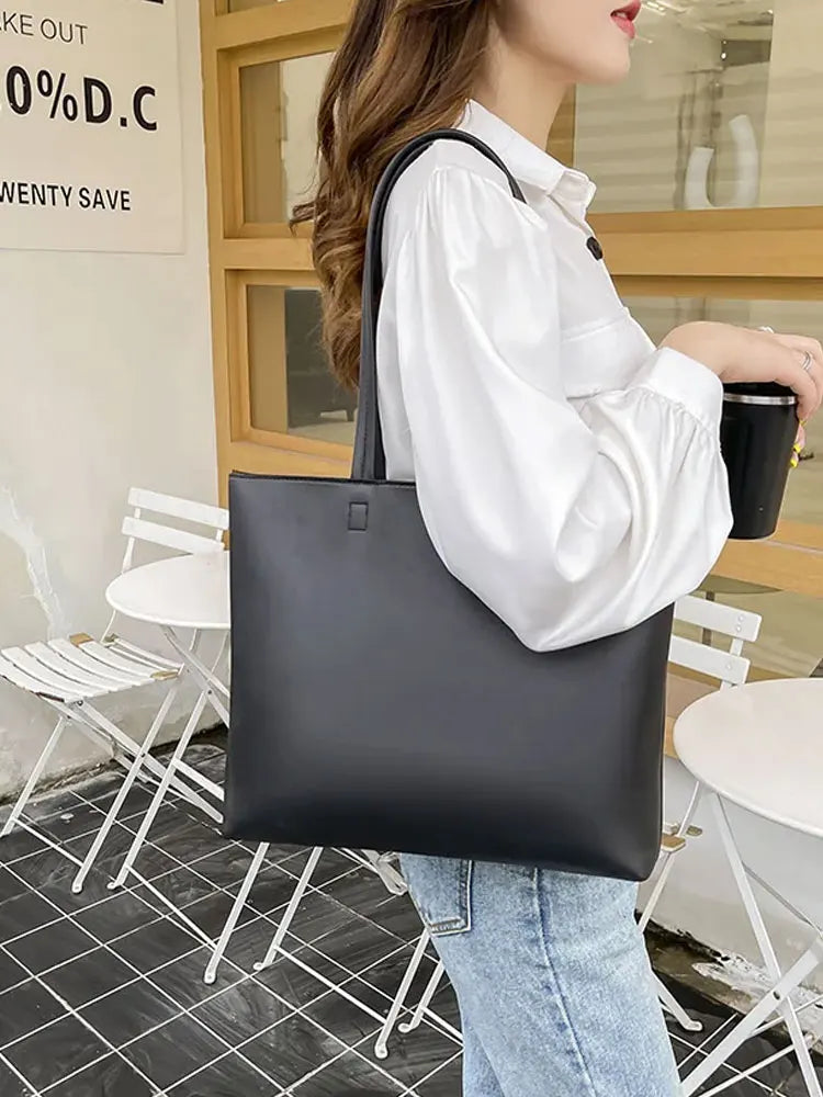 Fashion Tote Bag Women's Large Capacity Simple Women Handbags Commuter Casual all-in-one Shoulder Bag Bolso Bandolera Mujer 2024