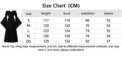 Women Renaissance Irish Dress Off Shoulder Medieval Peasant Dress Pirate Costume Wench Retro Gown Smocked Waist Maxi Long Dress