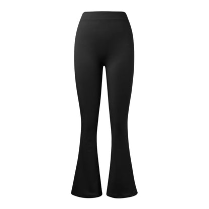 Women'S Slim Fit Yoga Pants Womens Stretch Yoga Leggings Fitness Running Gym Sports Full Length Active Pants Flared Trousers
