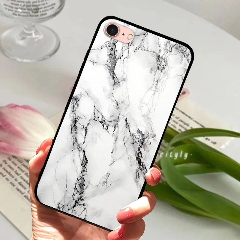 For iPhone 6S 6 Case Silicone Soft Back Phone Cover For iPhone 7 7Plus 6 6S Plus Silicon Cases For iPhone 8 8 Plus Fundas Bumper
