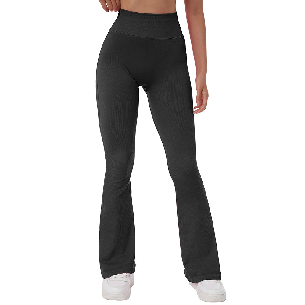 Yoga Leggings for Fitness  Women Casual Flare Pants High Waist Sports Workout Yoga Pants Gym Tights Flare Leggings Female