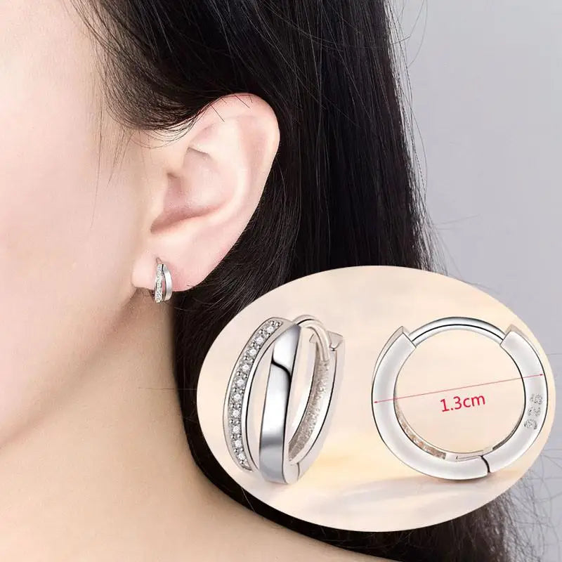 Crystal Earing Brincos Pendientes Mujer Earrings Stud Orecchini Oorbellen Women Jewelry Zircon Stud Earrings For Women Brinco