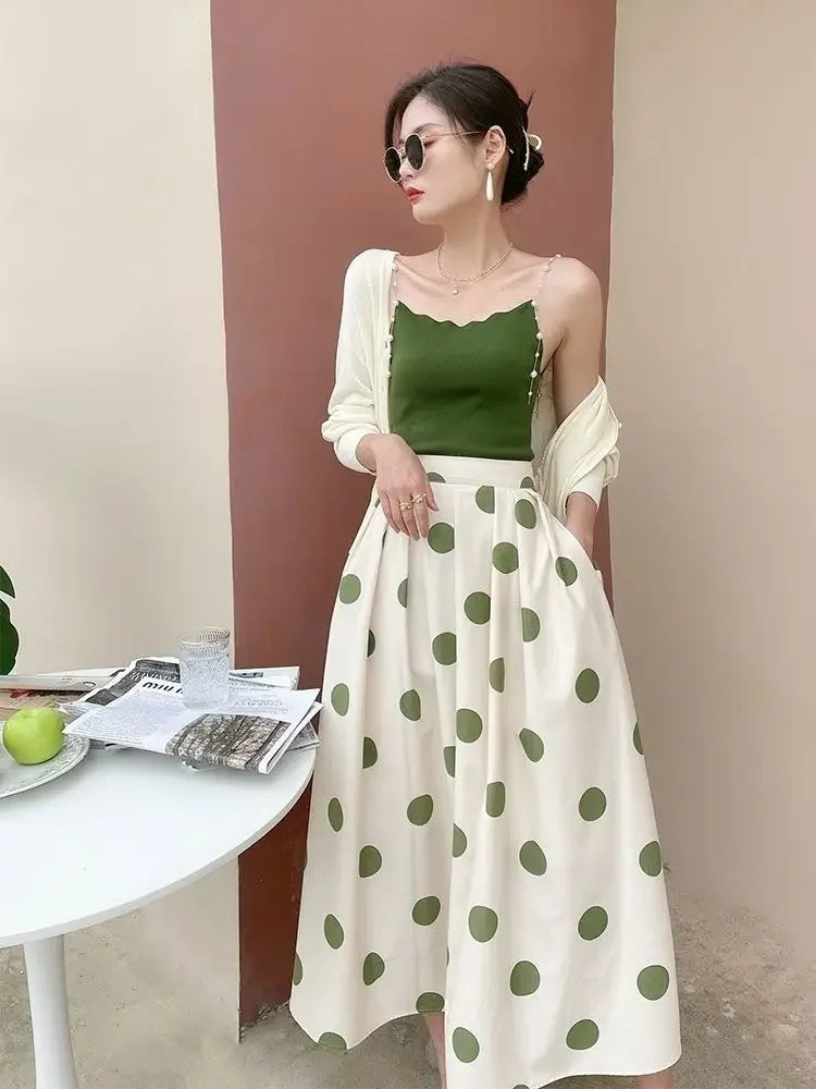 Skirts for Women Chic and Elegant High Waist New In Woman Skirt Clothing Trend 2024 Y2k Vintage A Line Casual Modest Streetwear