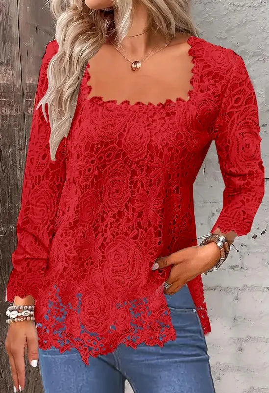 Tops Tees T-Shirts Fashion Clothes Vintage Shirts for Women Clothing Streetwear Lace Harajuku Casual Elegant Summer Spring