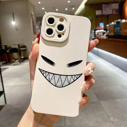 Black Skull Phone Case For iPhone 15 Cases iPhone 14 13 12 11 Pro Max Mini XS Max XR X 7 8 Plus SE2022 Matte Soft Silicone Cover