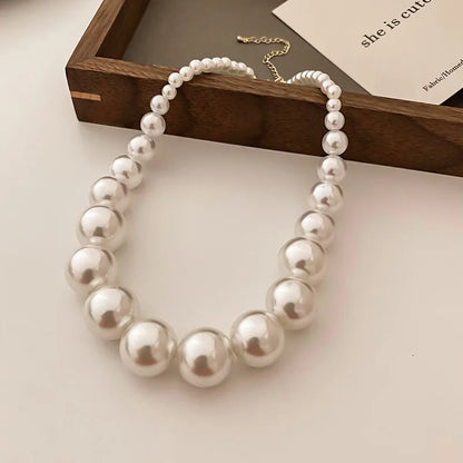 YANGLIUJIA Pearl Necklace European And American Style Personality Fashion Necklace Ms Girl Travel Wedding Accessories 2023