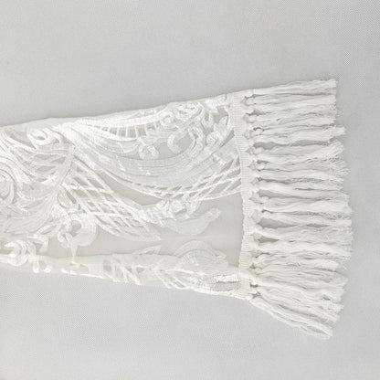 Elegant Long Dresses for Women Banquet Evening Dress Lace Embroidery Fringe Sexy Dress Vintage Wedding Party Prom Robe Vestidos