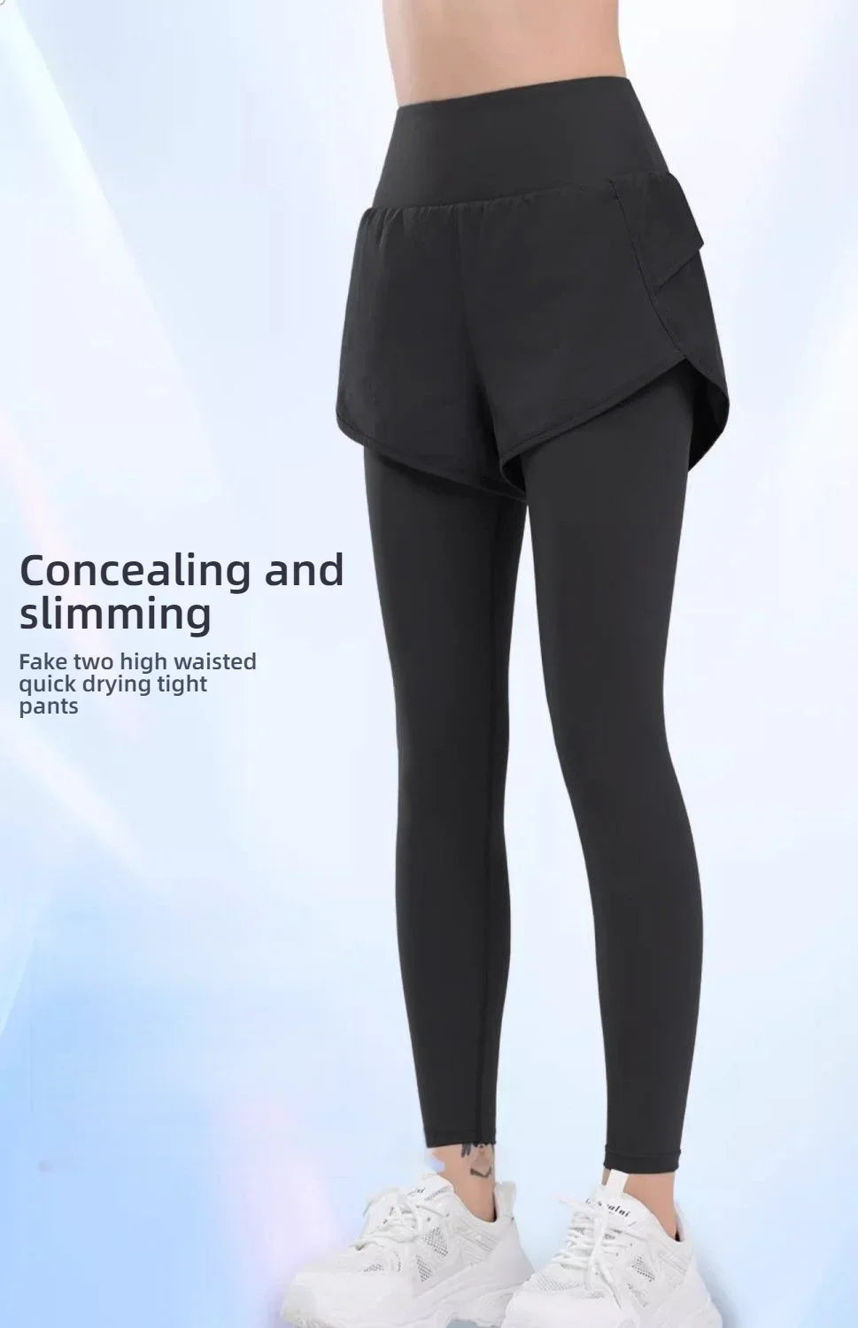 Yoga pants, women's quick-drying fitness pants, high-waisted and hip-lifting running training tight sports pants