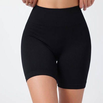 Women's Summer Loose Solid Color Yoga Pants Comfy Workout Pants Slim Female High Elastic Waist Skinny Yoga Running Sporty Shorts