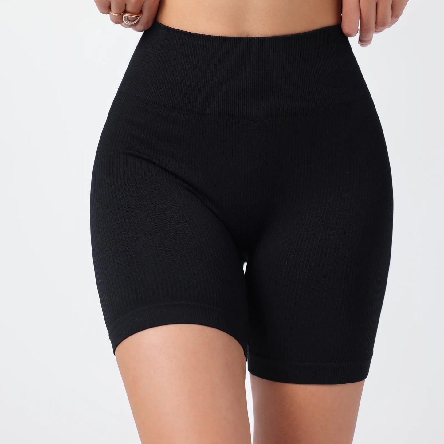 Women's Summer Loose Solid Color Yoga Pants Comfy Workout Pants Slim Female High Elastic Waist Skinny Yoga Running Sporty Shorts