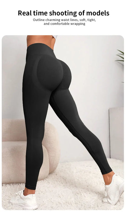 New High Waist Yoga Pants for Women - Tummy Control Leggings, Stretchy Soft Workout Running Pants, Comfortable Gym Sports Pants"