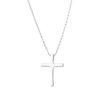 925 Sterling Silver Necklace For Women Adjustable Simple Cross Shape Necklace O-Chain Choker Necklaces Birthday Gift Chocker